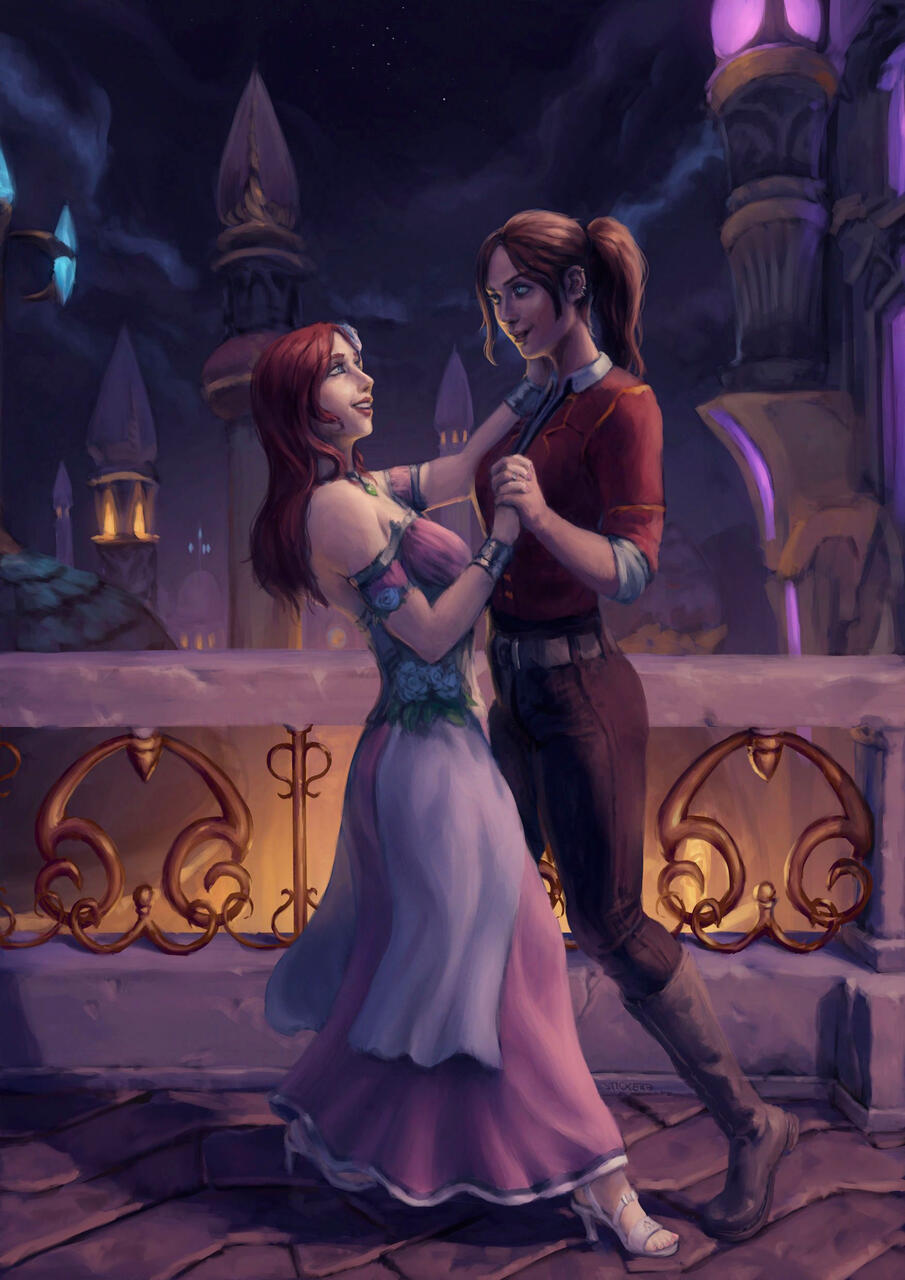 Dancing in Dalaran, by Stickerb
