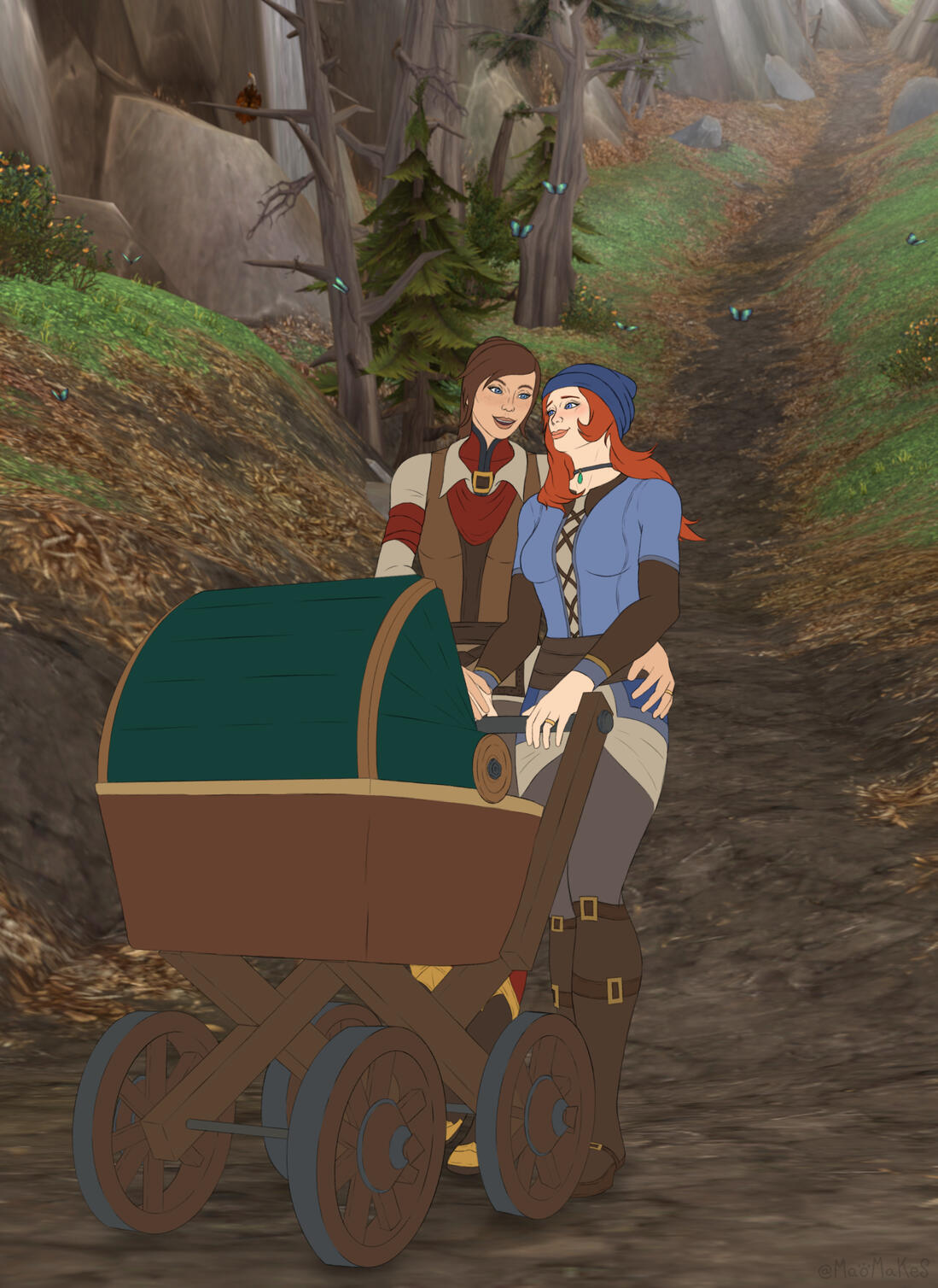 Motherly Hike, by @Maomakes