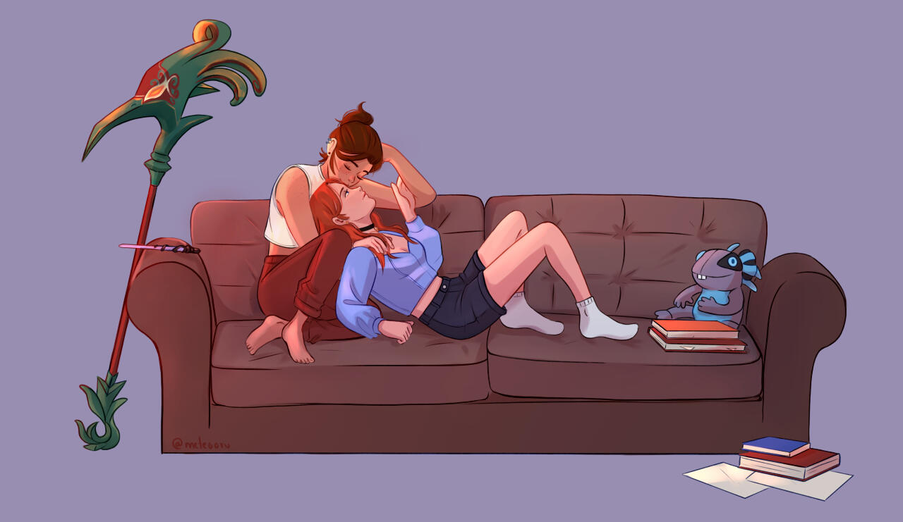 Chilling in the Apartment between studies, by Meteooru