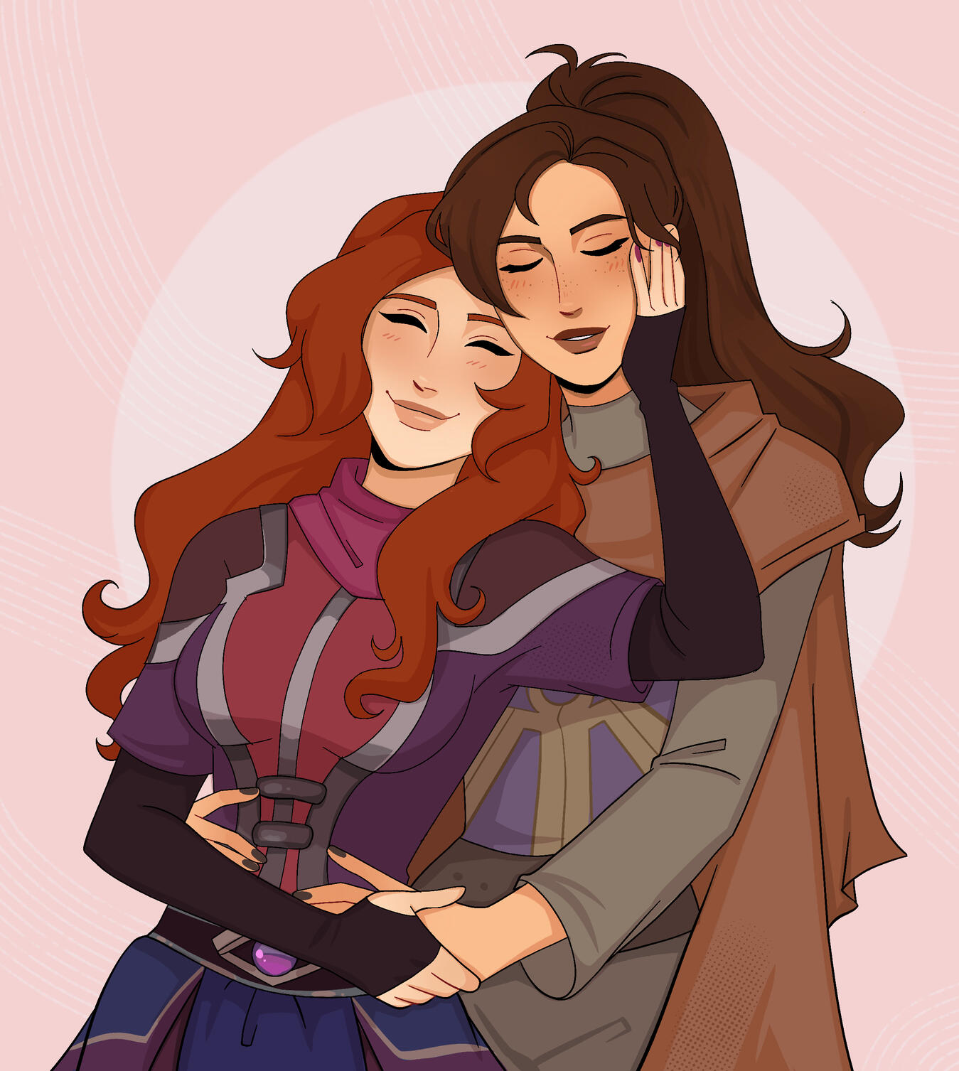 A cozy hug - by bonsquiggle
