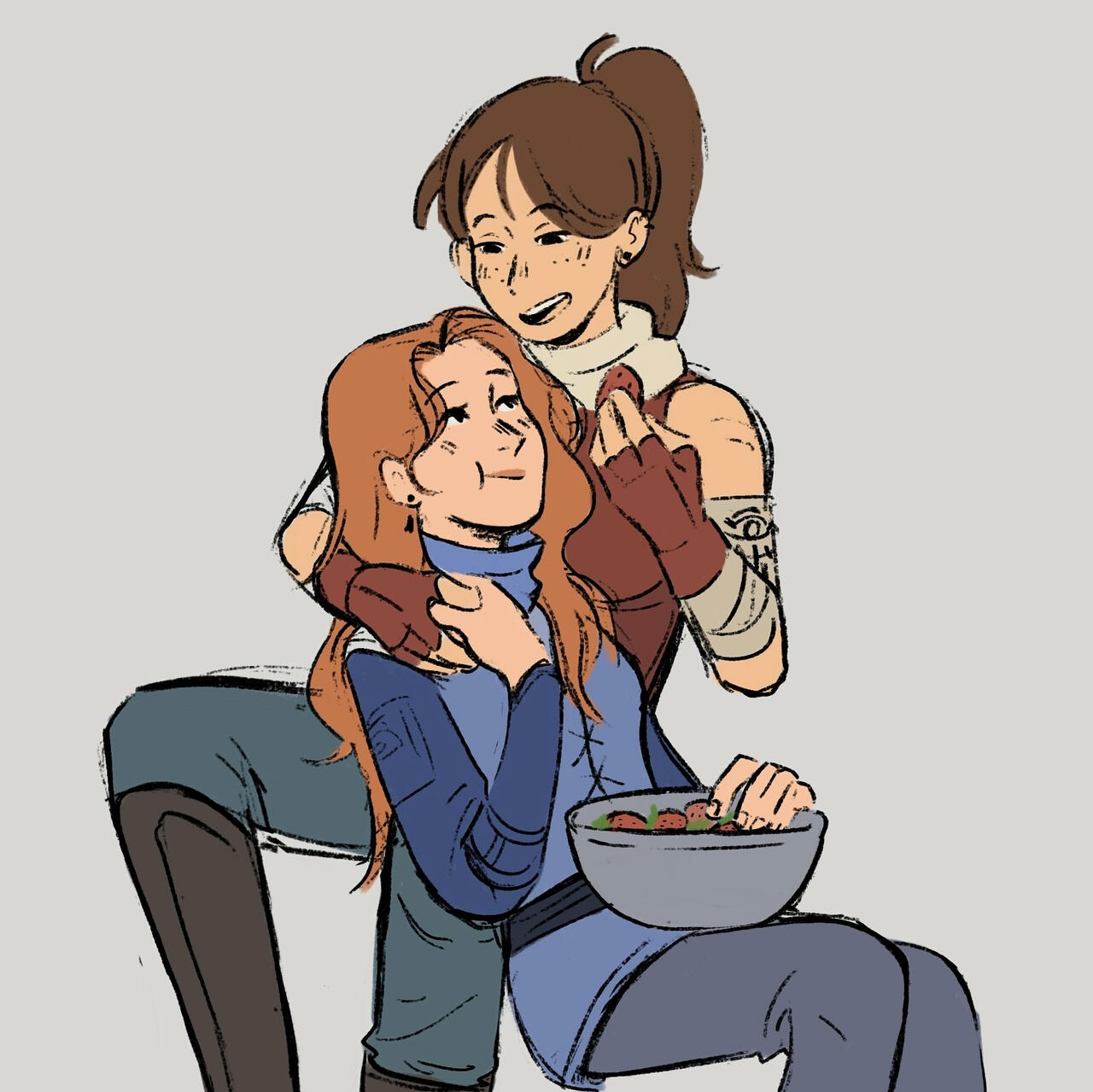 A gift of Strawberries, by Meterooru