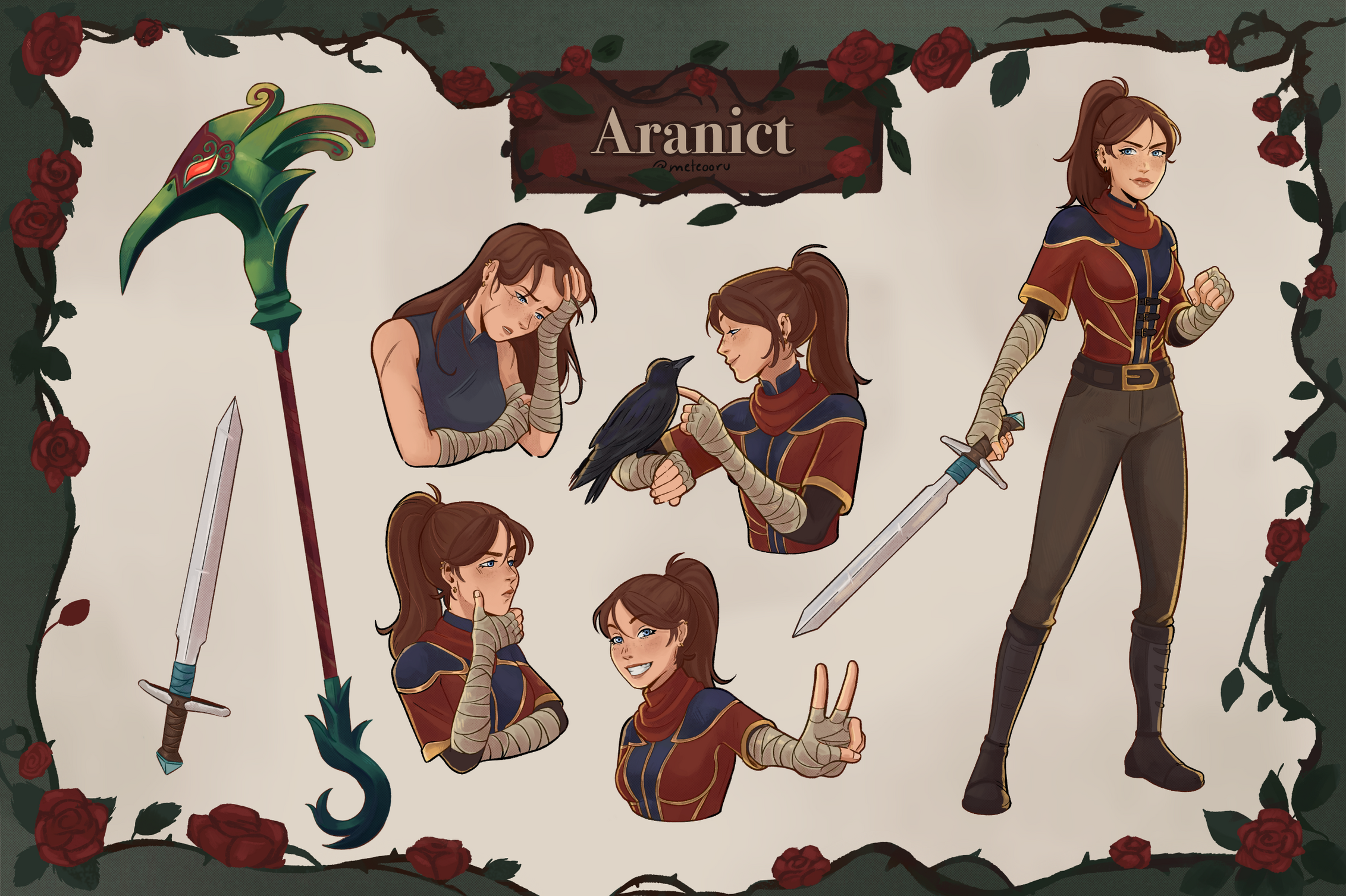 Character sheet, by Meteooru