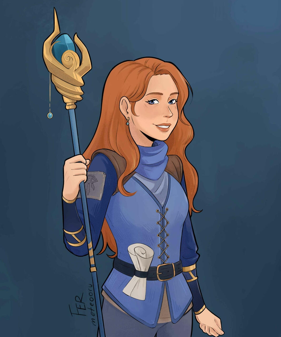Adrienne Post-Fall, by Meteooru