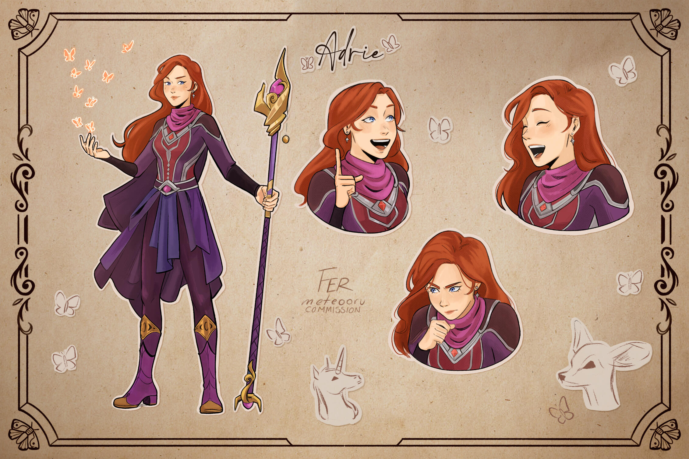 Character Sheet by @Meteooru