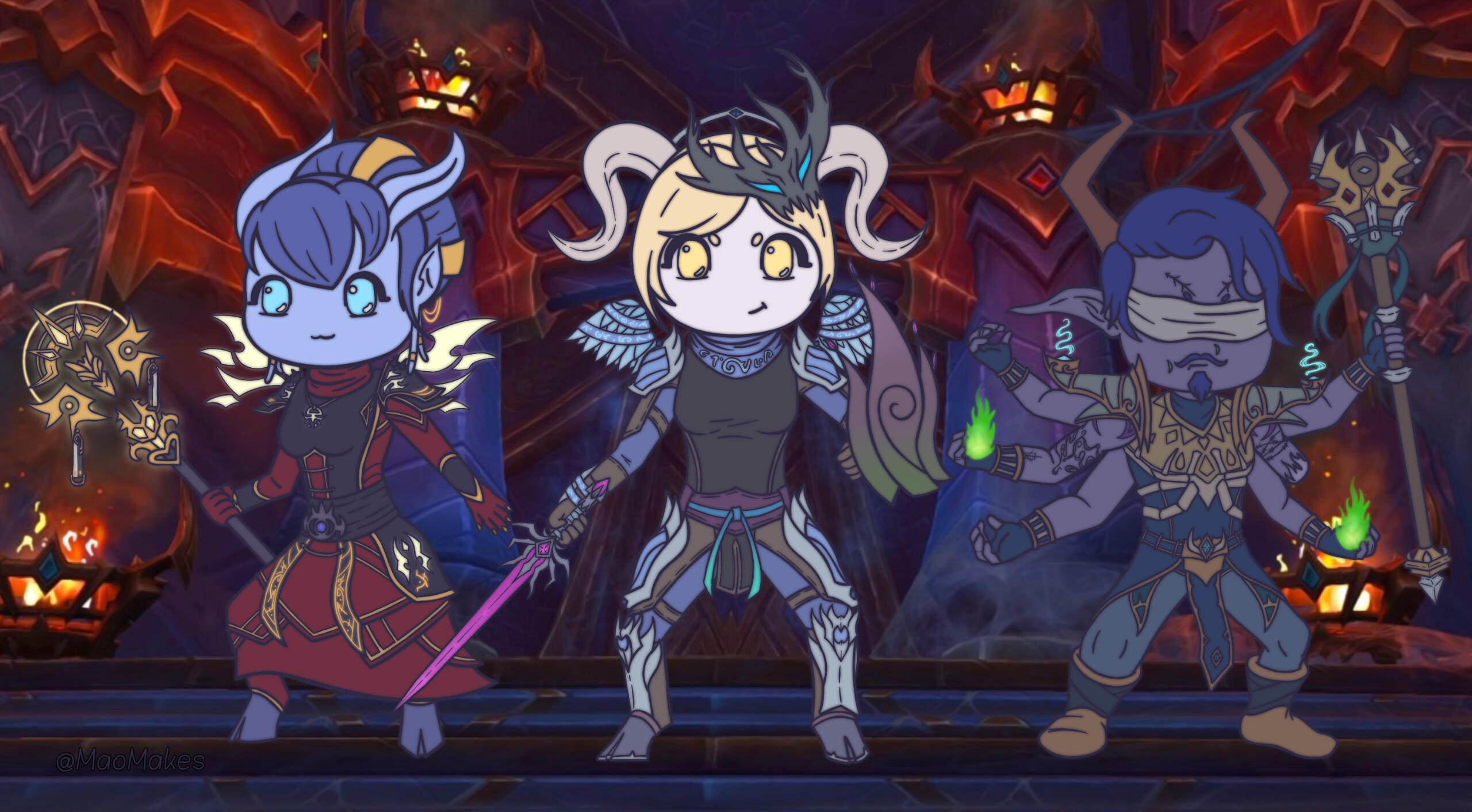 Chibi TWW Season 2, by Maomakes (Featuring their OC, Theylance!)