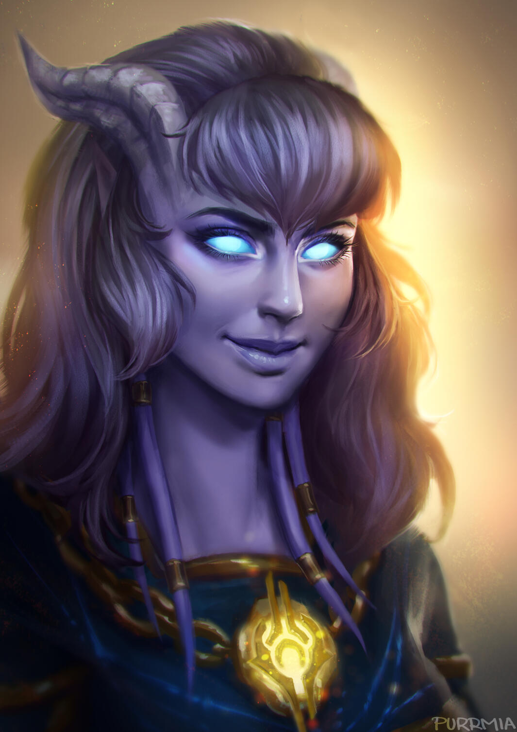Danielle face study, by Purrmia