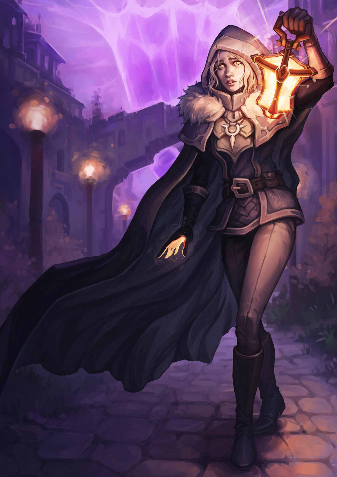 Gray on patrol, by Yioshka
