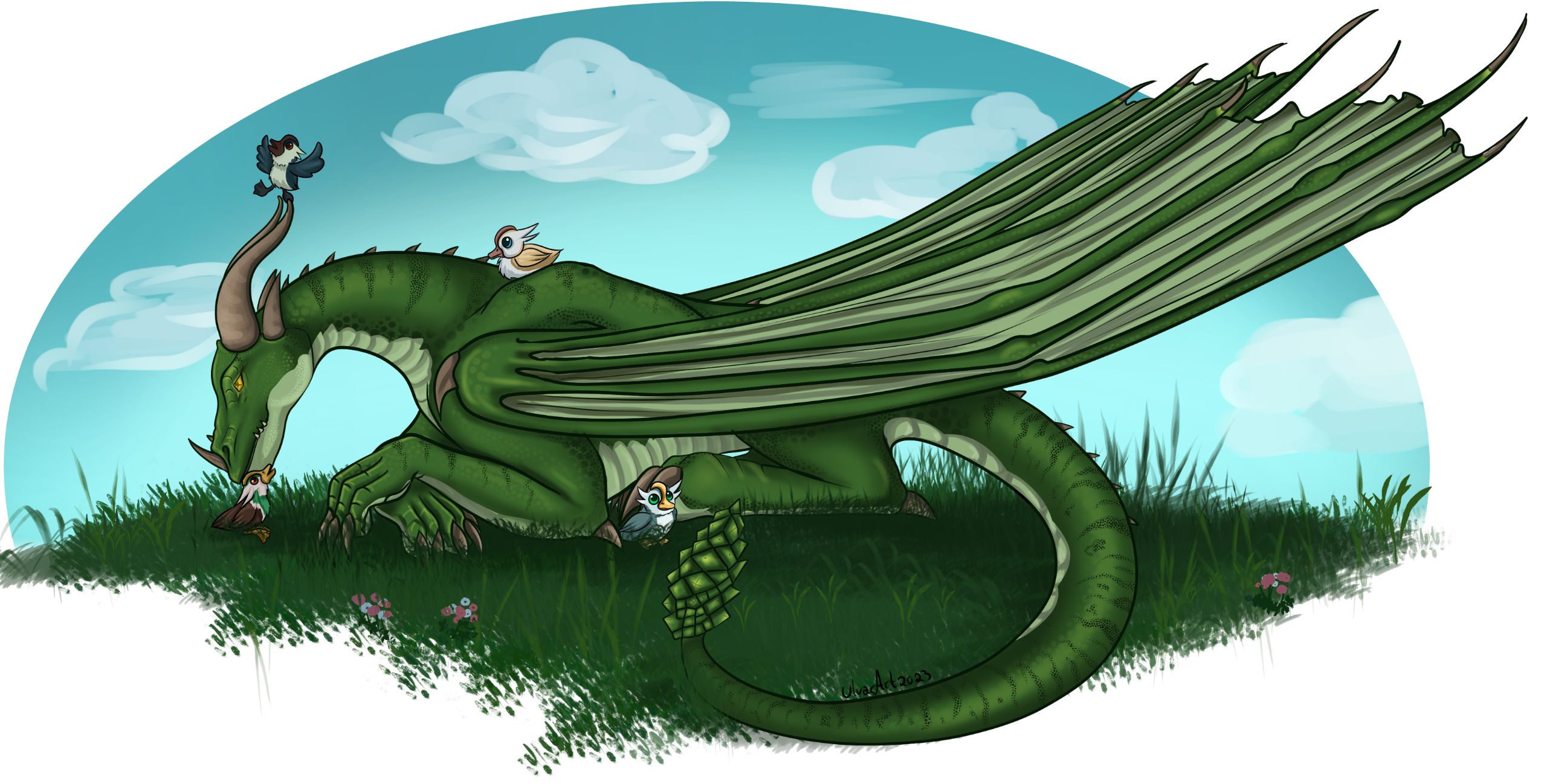 Dragon form, by Ulvarart